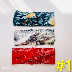 Cross Headbands 3pcs